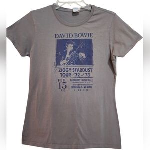 David Bowie ziggy stardust tour radio city music hall short sleeve band T-shirt